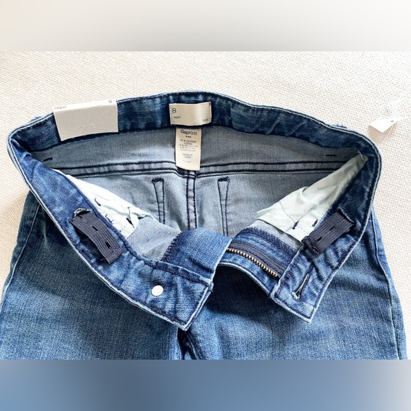 BNWT Gap Kids Capri Jean Pants, Dark Wash - Size 8 - Picture 6 of 8
